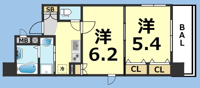 【間取り】 | プレサンス昭和通ESRISE