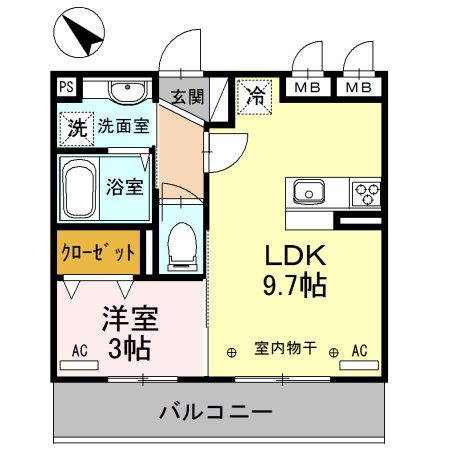 フェリーチェ上福岡の間取り