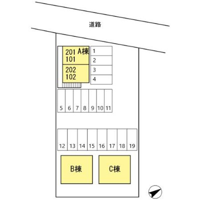 【区画図】 | メゾン川崎A
