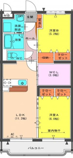 【間取り】 | La vie belle Takeda