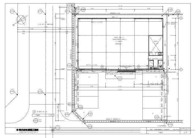 瑞穂町倉庫の区画図