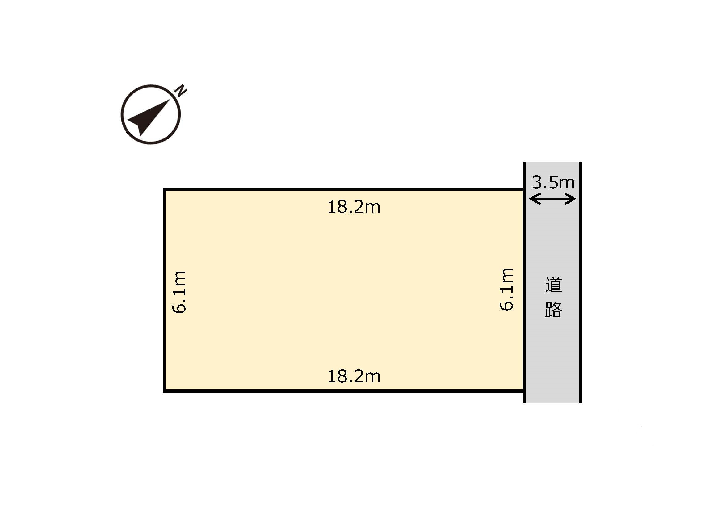 鈴鹿市北江島町 売土地 の区画図