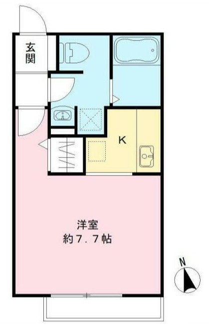 ボルベール　アサヒの間取り