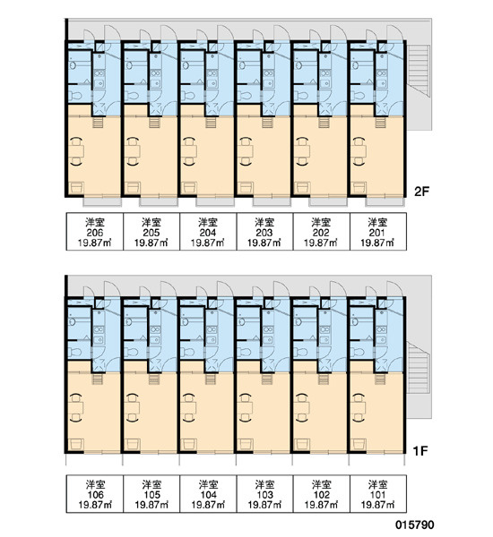 レオパレスライラックハウスの区画図|画像3