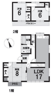 【間取り】 | 岡崎市滝町字外浦