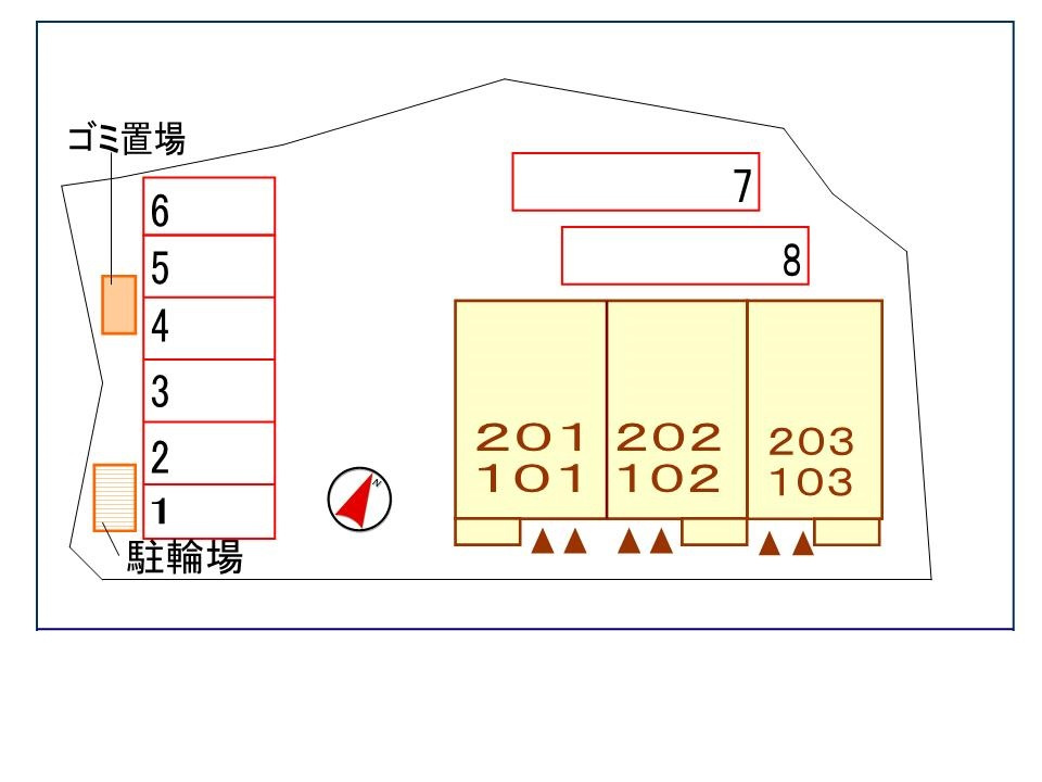 リバティ　１１の駐車場|駐車場