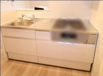 ムーンリバー B棟のキッチン