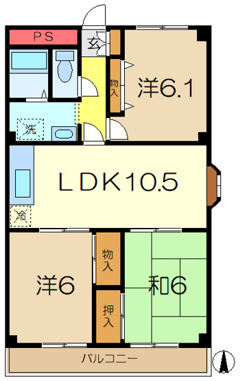 【間取り】 | パークタウンサニーヒルズ