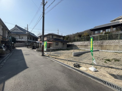 【前面道路含む現地写真】 | 池田市畑４丁目　新築戸建　１号地
