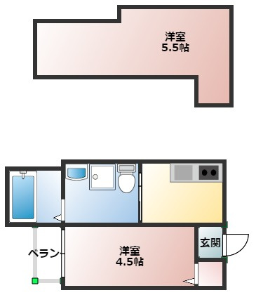 クレアージュ山手の間取り