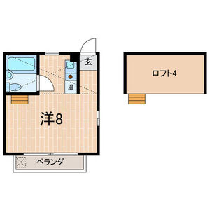 明石市東山町のアパートの間取り