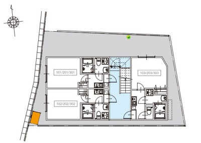 【区画図】 | CASA MICHIZUKA(カーサ ミチヅカ) 