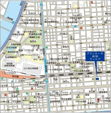 グランカーサ両国ヴェルデの地図