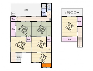 【間取り】 | 高石市加茂1丁目戸建