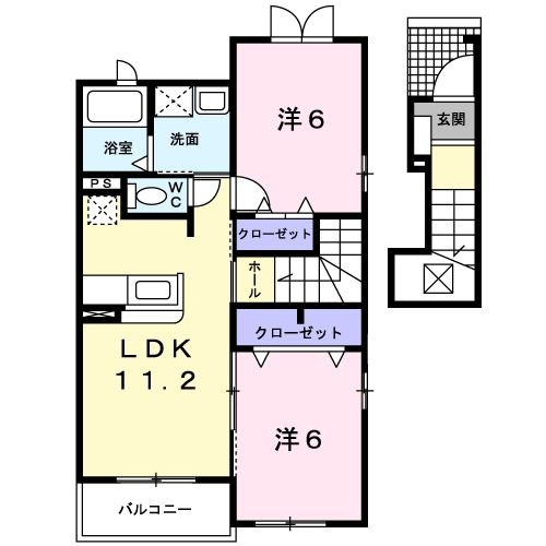 ポルテ・ボヌール　　　刈谷市の賃貸ならクラスホーム刈谷店の間取り