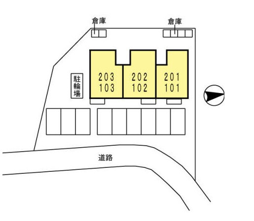 アビタシオンの区画図