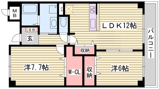 ラフォーレ広畑の間取り