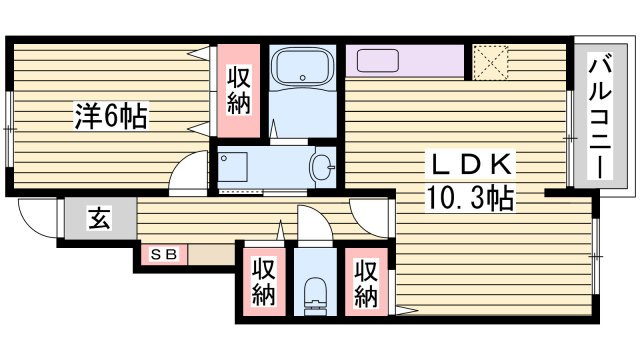 カルムメゾンⅡの間取り