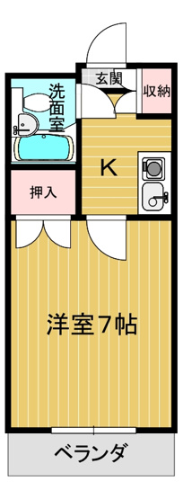 【間取り】 | スズタカビル | 洋室も広く使いやすい間取です。