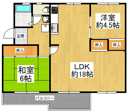 【間取り】 | 金剛第二住宅145棟