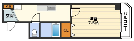 ドムール天満の間取り