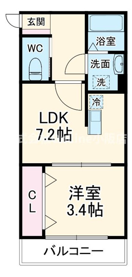 【間取り】 | REGIES近大SouthⅡ