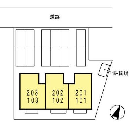 プレミール慶の区画図