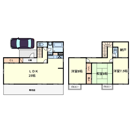 【間取り】 | 高槻市南平台5丁目戸建