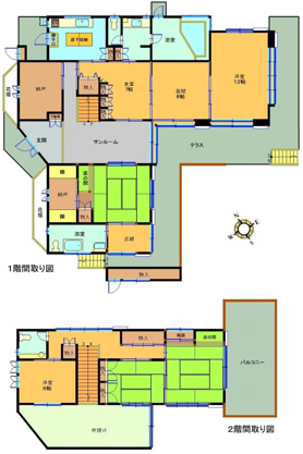 【間取り】 | 大室高原別荘地　戸建