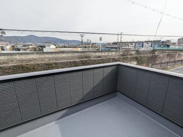 大東市三箇１丁目新築戸建の展望|見晴らしがよく、開放感があります。