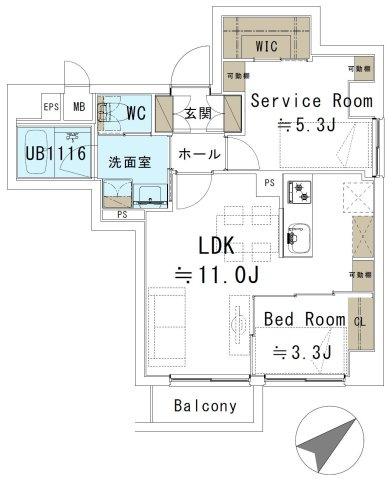 【間取り】 | ダイアパレス浅草