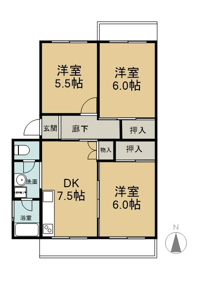 セントラル瑞穂の間取り