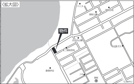 クレイドルガーデン　中央区長潟第２　全３棟の地図