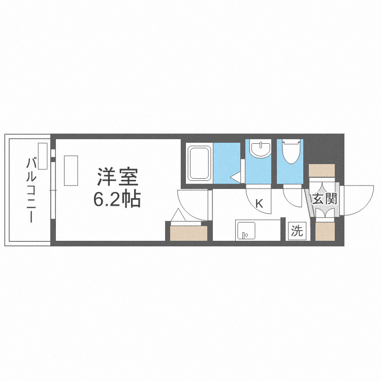 プレサンス難波インフィニティの間取り