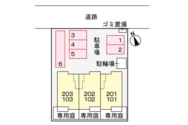 クレッセント　　刈谷市の賃貸ならクラスホーム刈谷店の駐車場