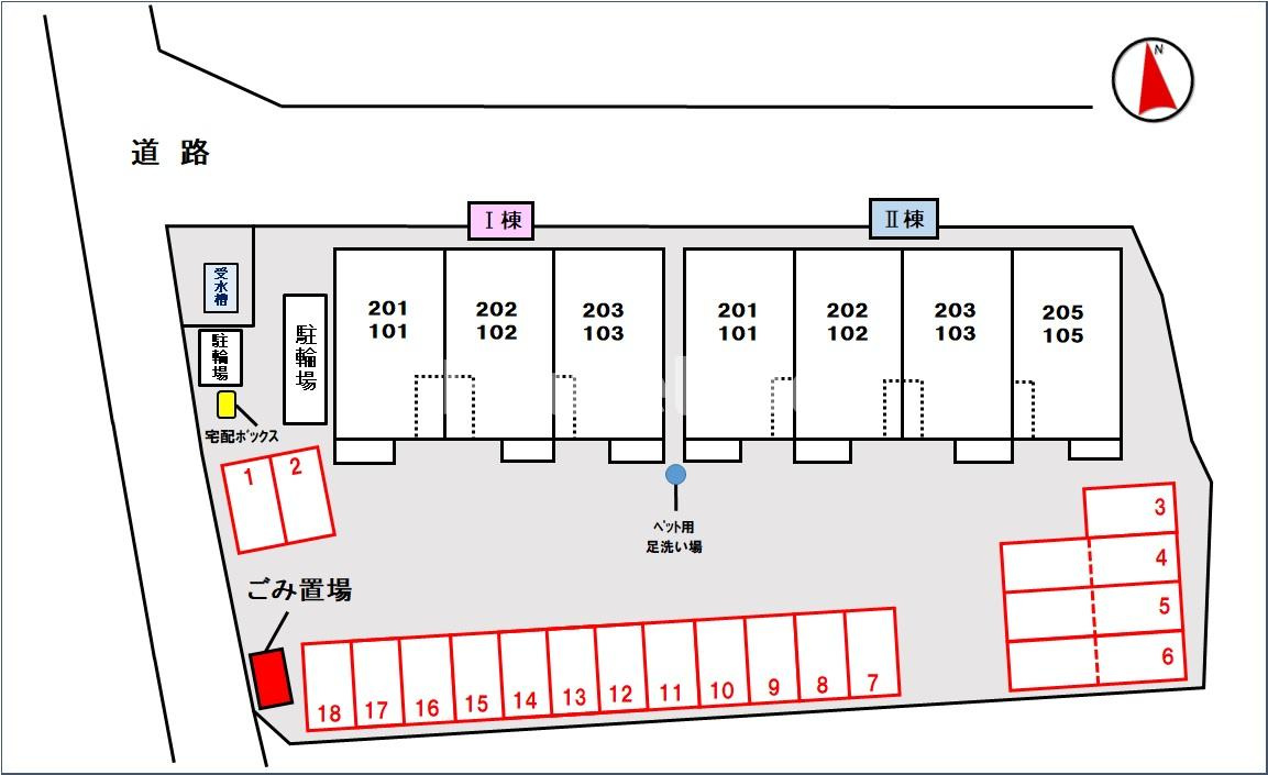 アーバンハウス根来Ⅱの駐車場|駐車場