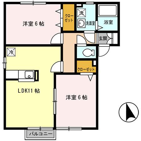 エーデルハイムＡの間取り