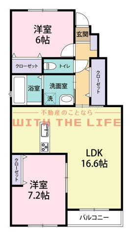 Lbloom馬場【キャッシュバック対象物件】の間取り