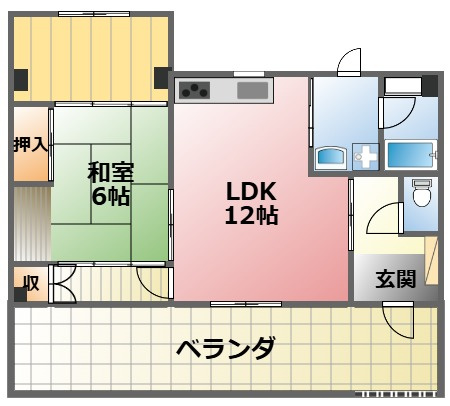 ベルガーデンの間取り