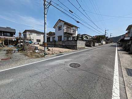 広島市安佐南区安東７丁目　土地(JS)の前面道路含む現地写真