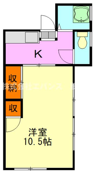 【間取り】 | サニーハイツ千葉寺