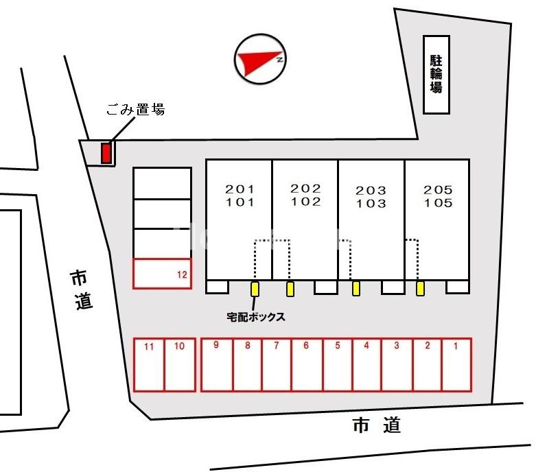 ジェラートの駐車場|駐車場