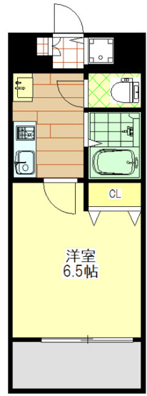 【間取り】 | サンアーク深江橋 | この間取りの反転タイプです。