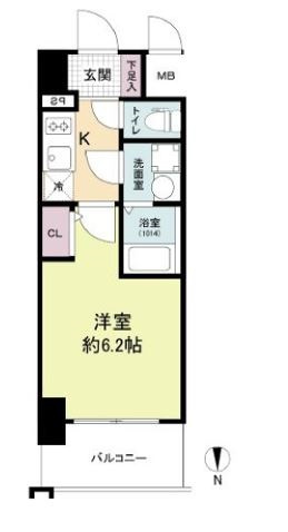 ORSUS大阪福島の間取り