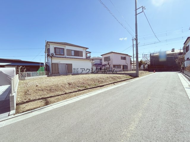 入間市黒須2丁目・全16区画　建築条件なし土地　15区画　～入間市駅徒歩10分～の前面道路含む現地写真|2025年2月6日撮影