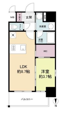 ORSUS大阪福島の間取り