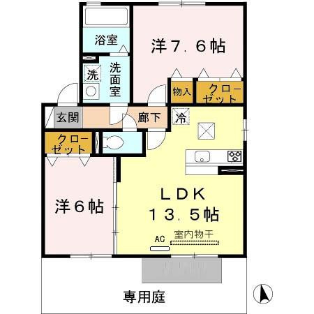 クレールコートの間取り