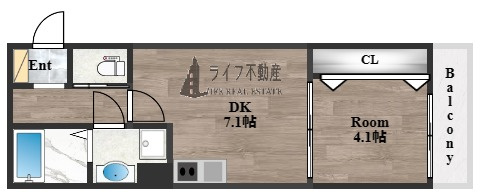 REGIES近大SouthⅠの間取り