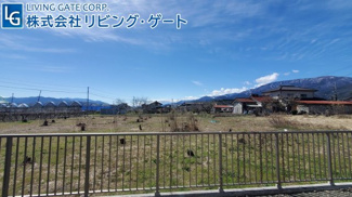 【展望】 | 南アルプス市在家塚 Ｈ24年セキスイハイム施工 オール電化中古 | 南面に建物が無く、抜けた眺望は開放感あります。