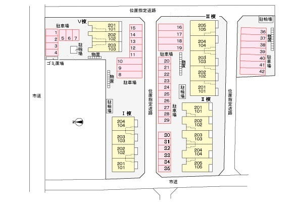 ヴィラ　ルミナーレ　Ⅴの駐車場|駐車場